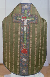Chasuble verte avec Marie-Madeleine au pied de la Croix, 1482